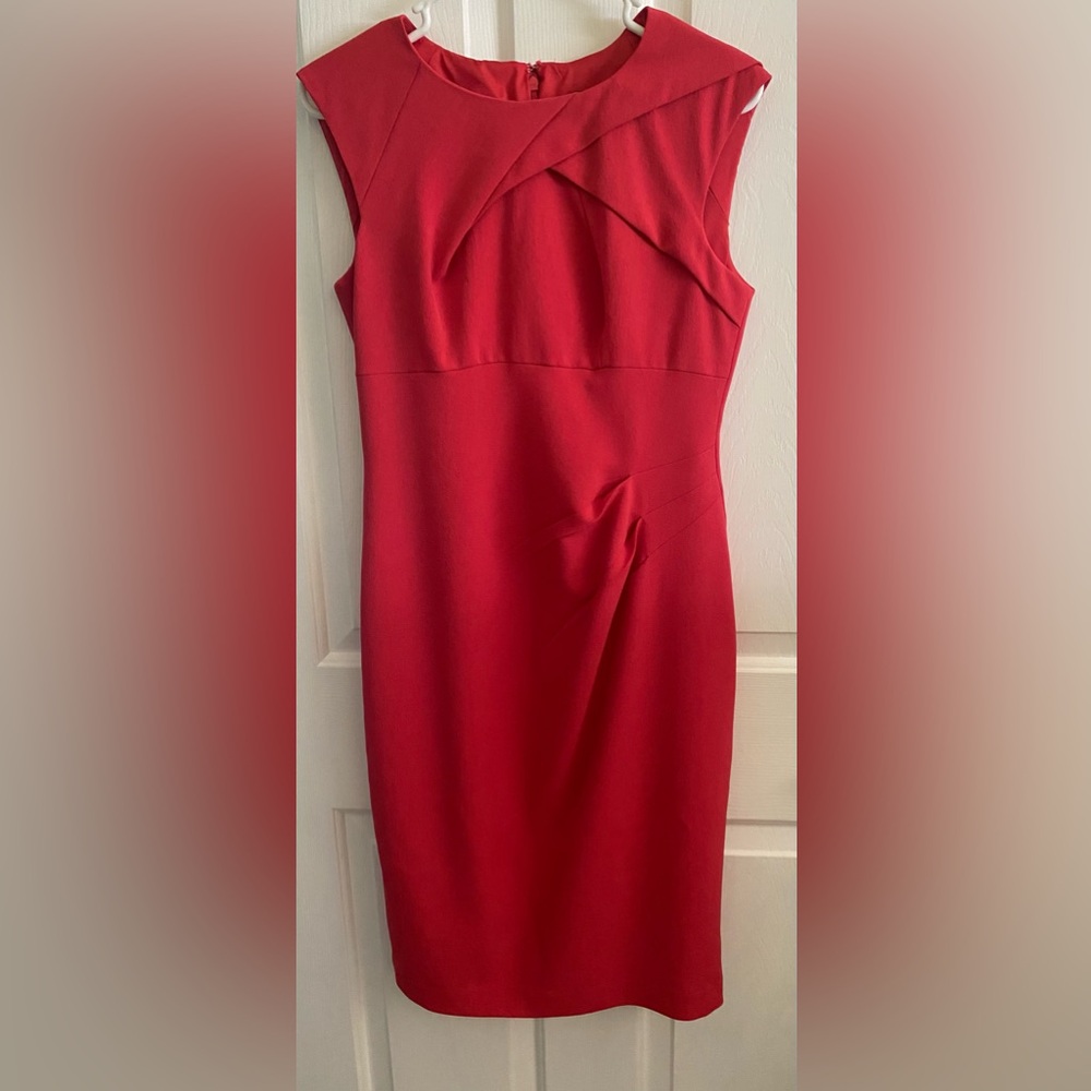 Adrianna Papell Red Midi Dress - Picture 6 of 14